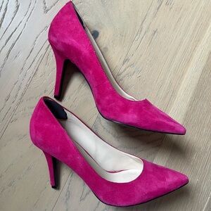 Nine West Fuchsia Suede Heels
